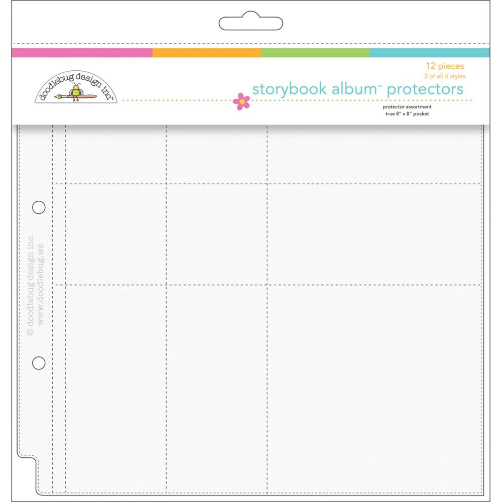 8 x 8 Storybook Album Protectors - Assortment 8"X8" 12/Pkg