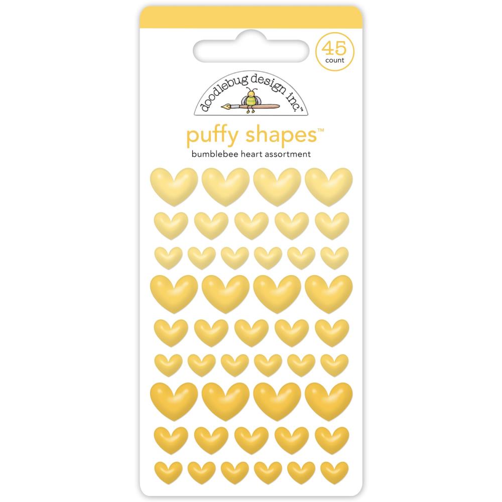 Bumblebee Heart - Puffy Shapes