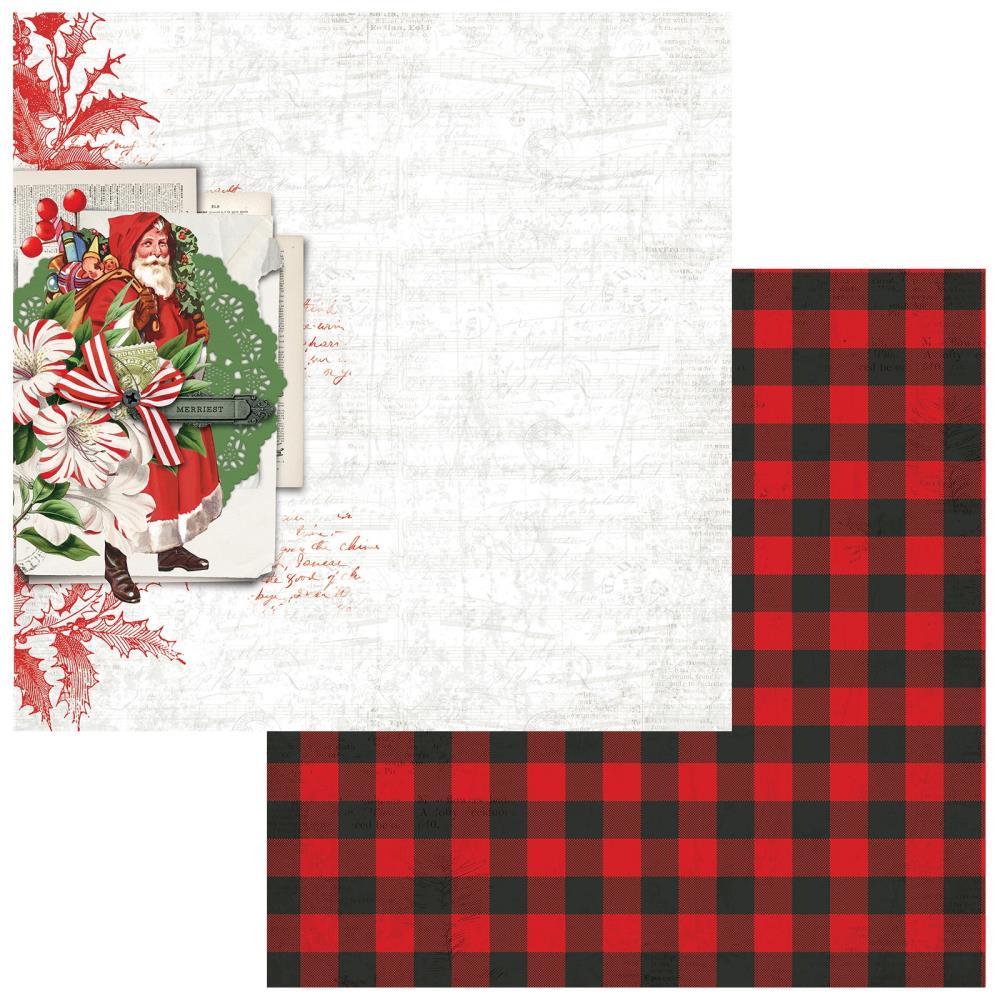 Yuletide Abundance - Evergreen Season Double-Sided Cardstock 12"X12"