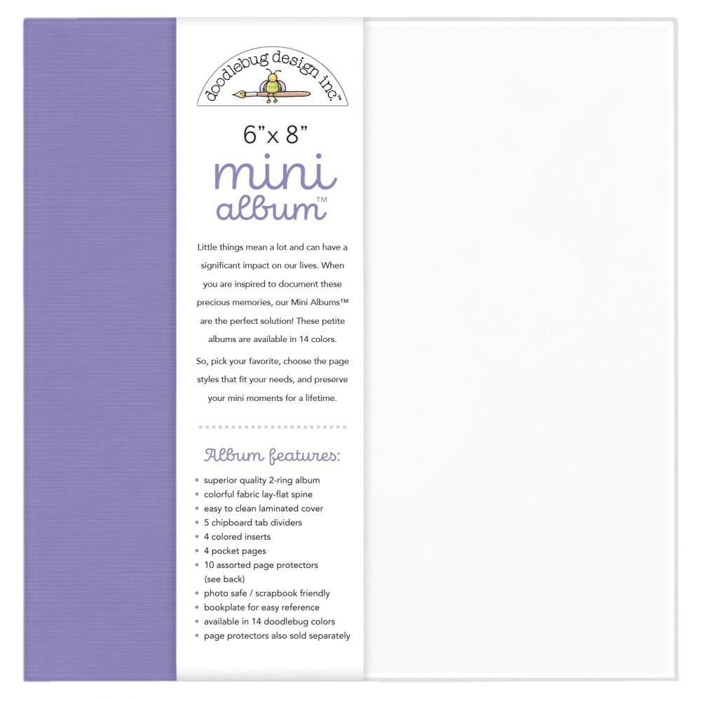 Doodlebug 6x8 Mini Album - Lilac