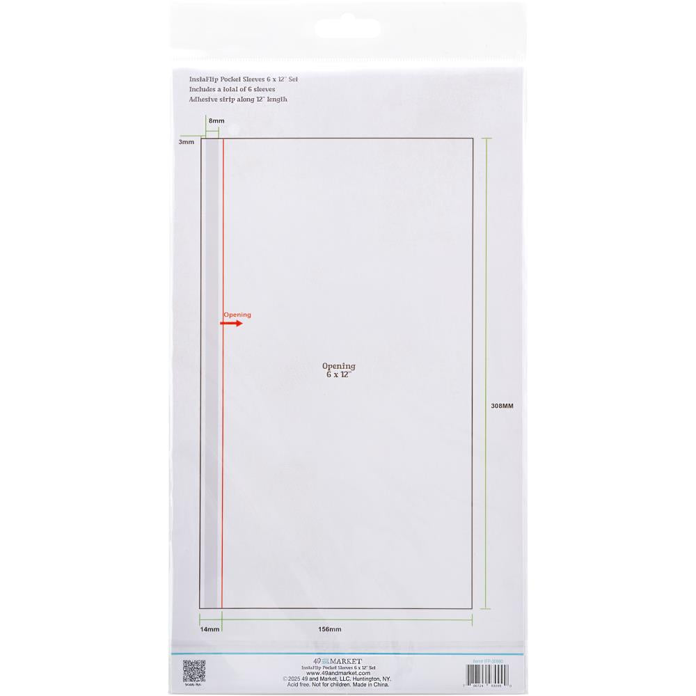 Insta Flip Pocket Page -6"X12"