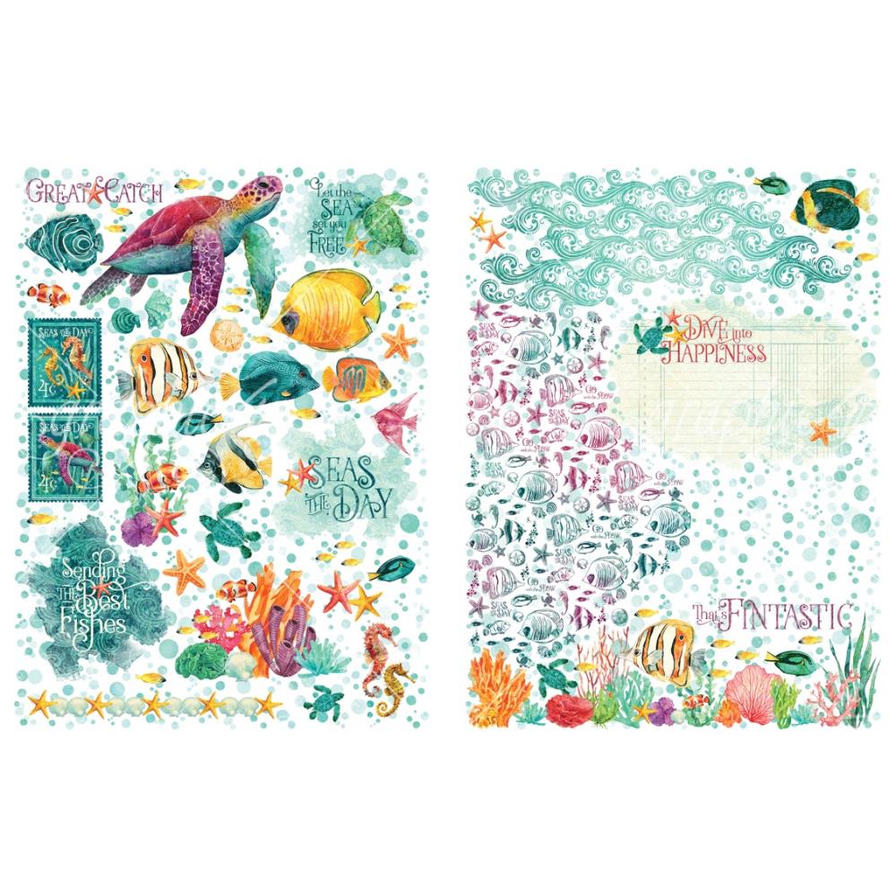 Graphic 45 Rub-On Transfers - Seas The Day