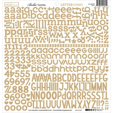 Pony Letter Scramble Alpha Stickers