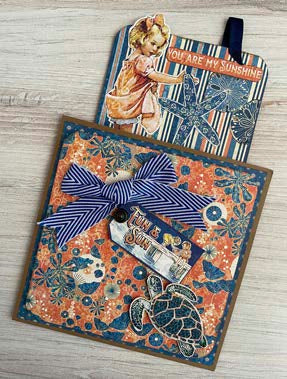 Graphic 45 Card Kit Vol 7 2023 Sun Kissed — Flip-Flop Card Set