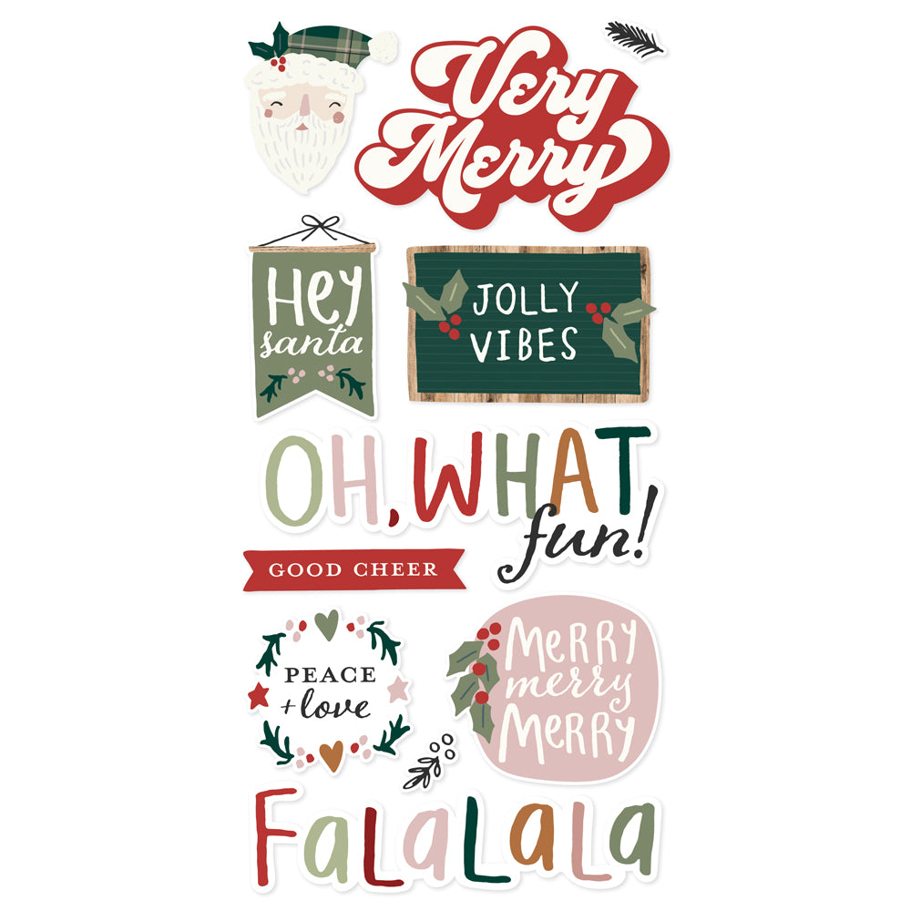 Boho Christmas - Foam Stickers