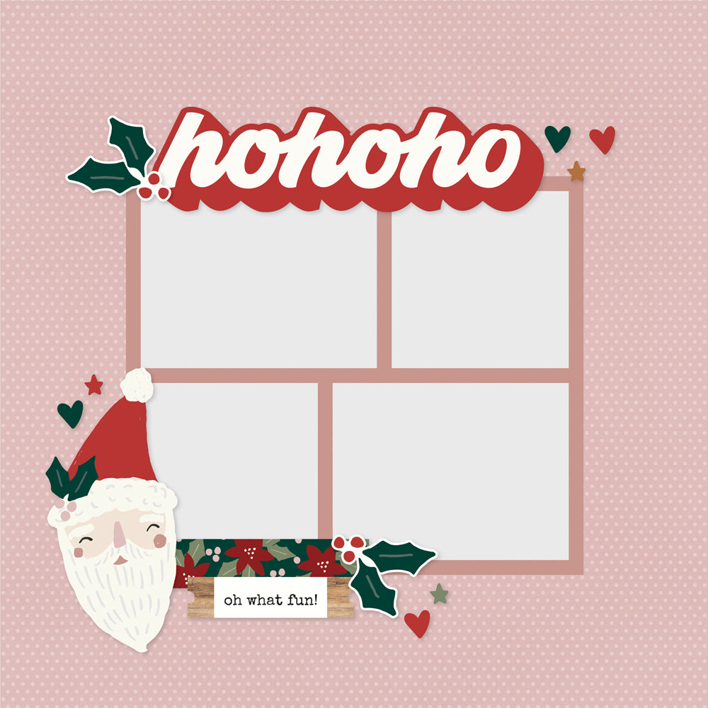 Simple Pages Page Pieces - Boho Christmas