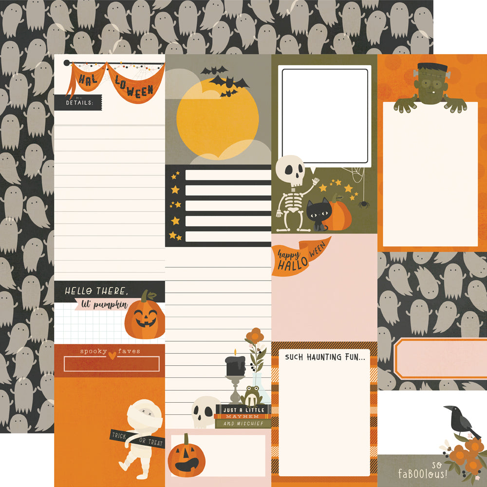 Journal Elements FaBOOlous 12x12 Double-Sided Designer Cardstock