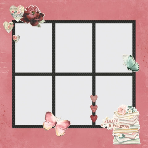 Simple Pages Page Pieces - Simple Vintage Love Story