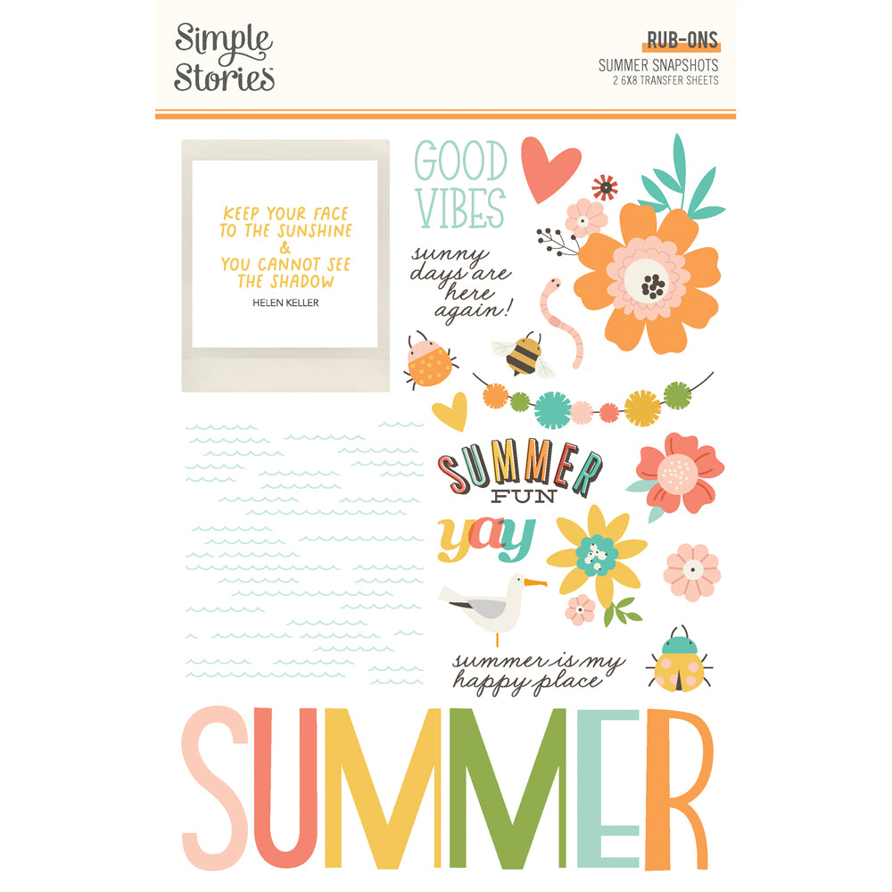 Summer Snapshot - Rub On Transfers