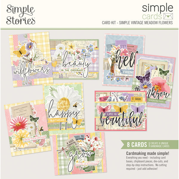 Simple Vintage Meadow Flowers - Simple Cards Card Kit