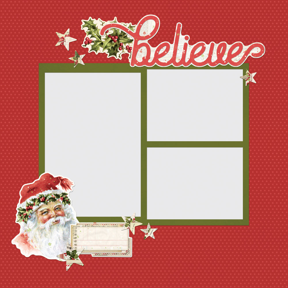 Simple Pages Page Pieces - Simple Vintage Yuletide