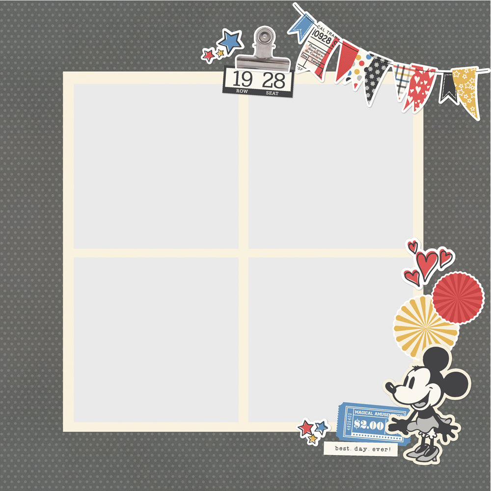 Simple Pages Page Pieces - Say Cheese Classic Mouse