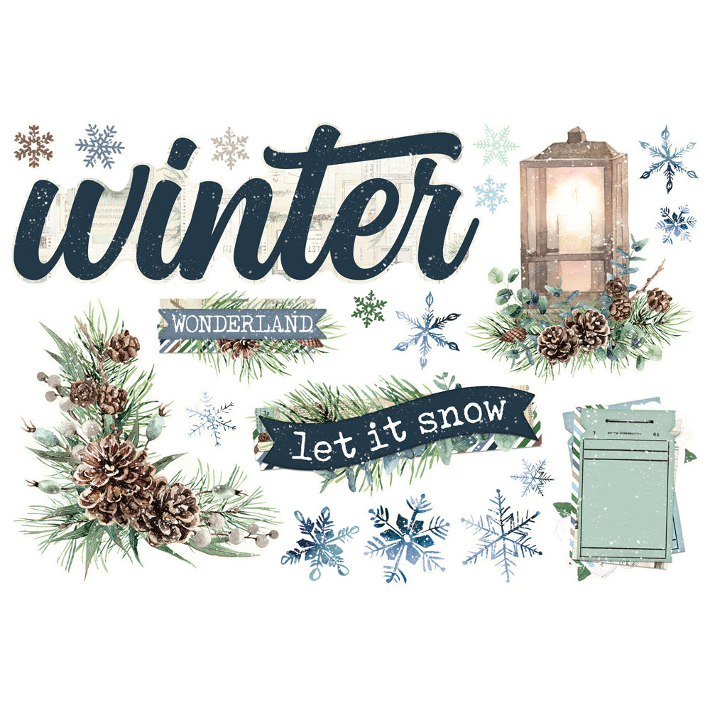 Simple Pages Page Pieces - Simple Vintage Fresh Snow