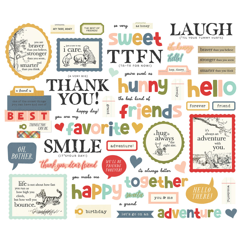 Say Cheese Classic Pooh - Sentiment Bits & Pieces