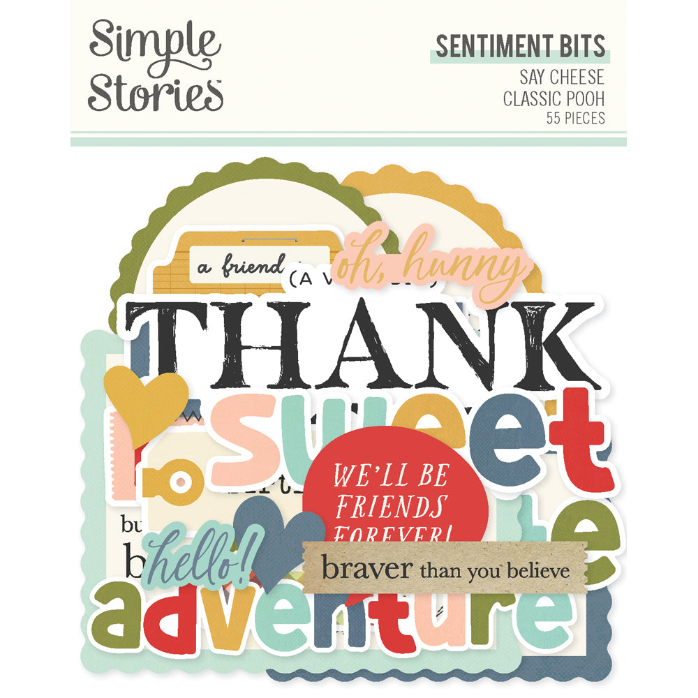 Say Cheese Classic Pooh - Sentiment Bits & Pieces