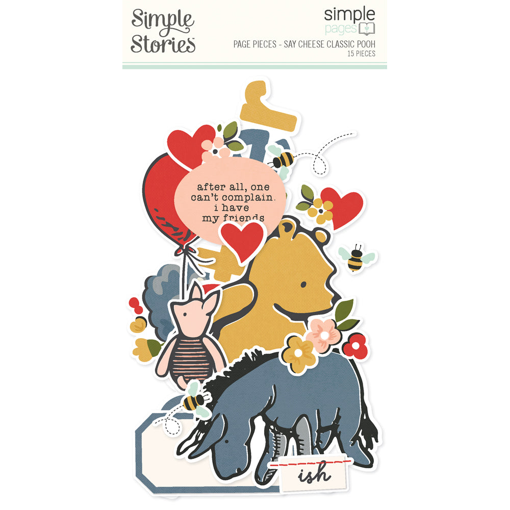 Simple Pages Page Pieces - Say Cheese Classic Pooh