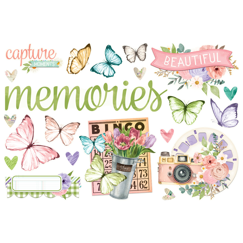 Simple Pages Page Pieces - Simple Vintage Flower Shoppe