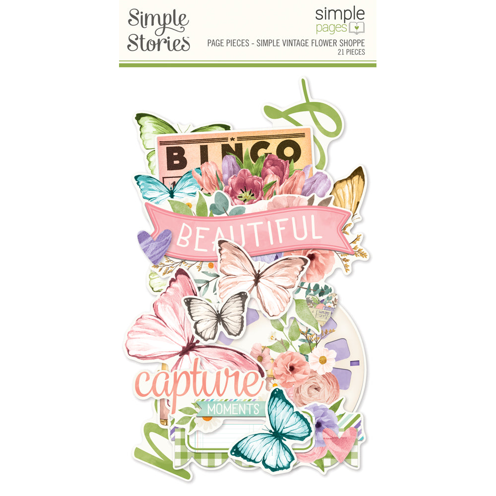 Simple Pages Page Pieces - Simple Vintage Flower Shoppe