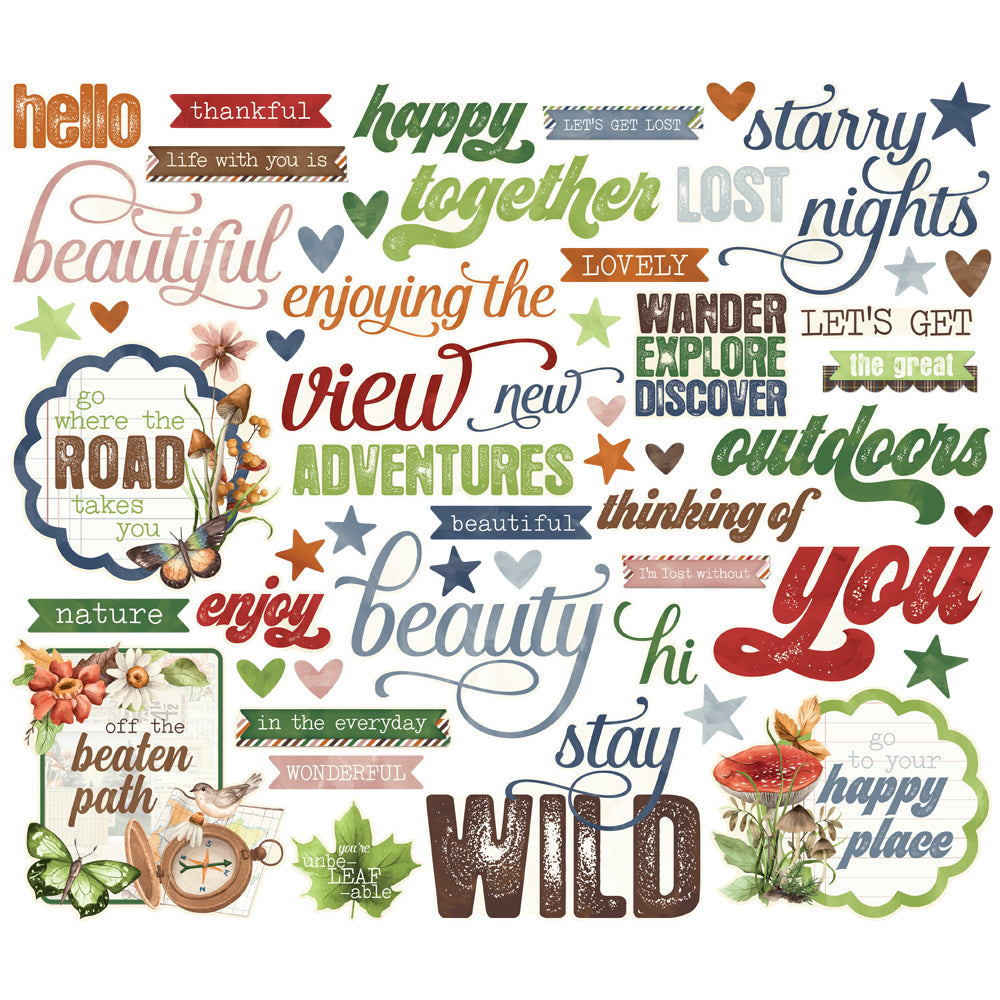 Simple Vintage Woodlands - Sentiment Bits & Pieces