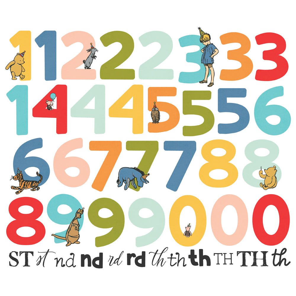 Say Cheese Classic Pooh Birthday - Number Bits & Pieces **PREORDER**