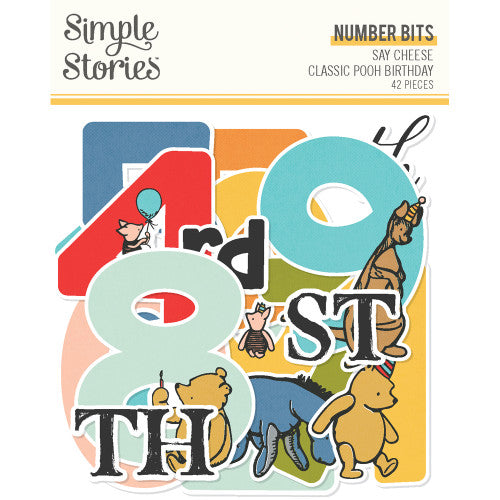 Say Cheese Classic Pooh Birthday - Number Bits & Pieces **PREORDER**