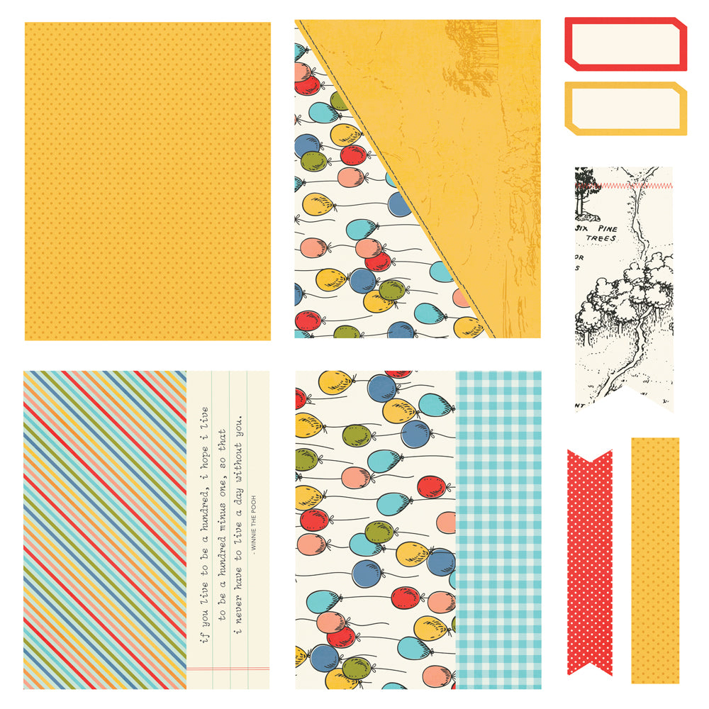 Say Cheese Classic Pooh Birthday - Simple Cards Card Kit
