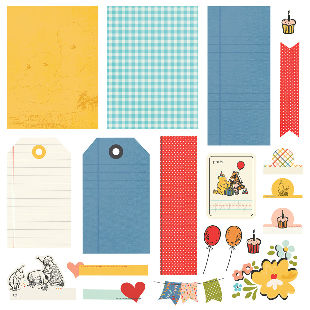 Say Cheese Classic Pooh Birthday - Simple Cards Card Kit