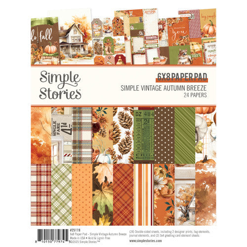 Simple Vintage Autumn Breeze - 6x8 Pad **PREORDER**