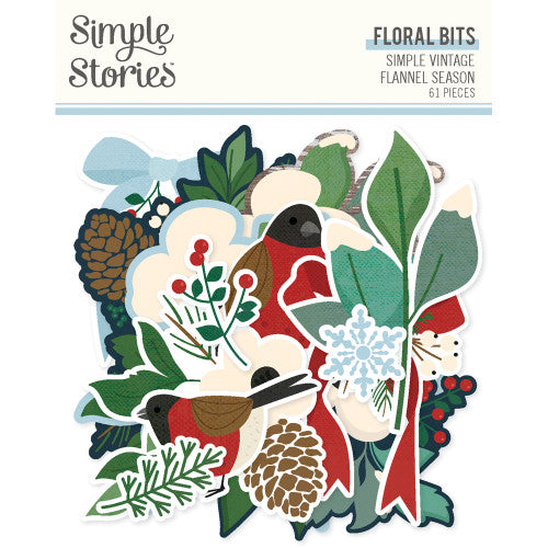 Simple Vintage Flannel Season - Floral Bits & Pieces **PREORDER**