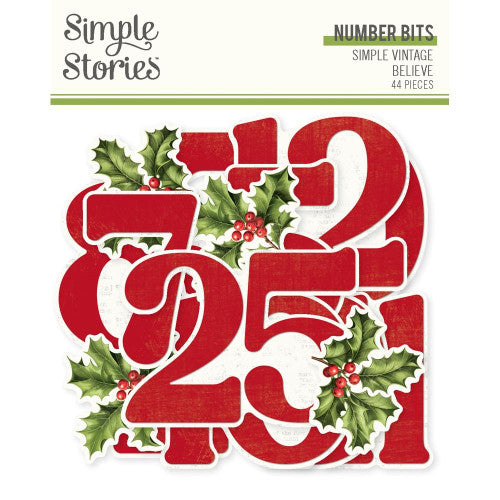 Simple Vintage Believe - Number Bits & Pieces **PREORDER**