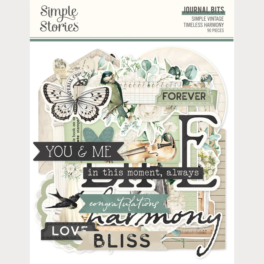 Simple Vintage Timeless Harmony - Journal Bits & Pieces
