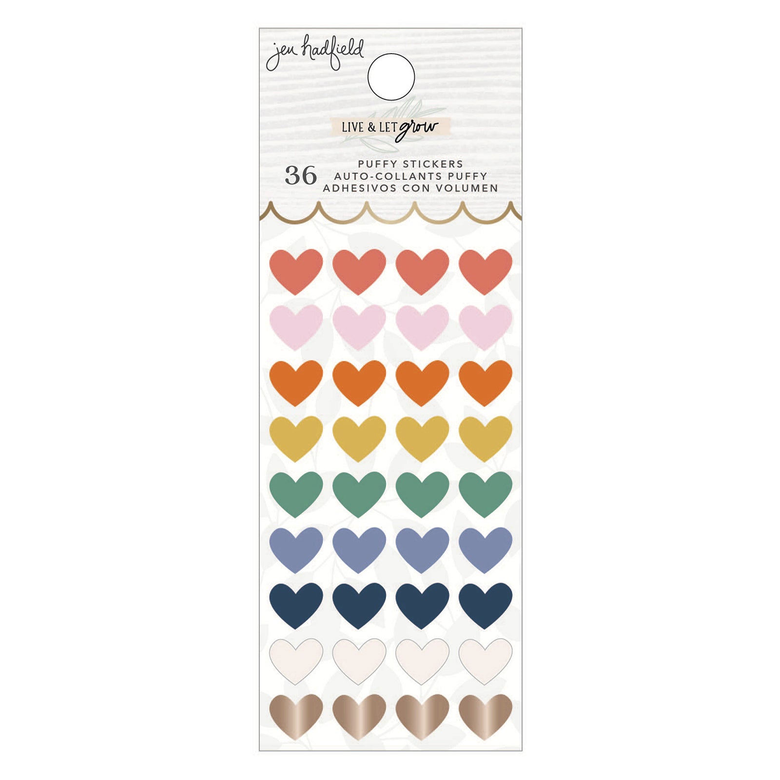 Live And Let Grow Mini Puffy Stickers