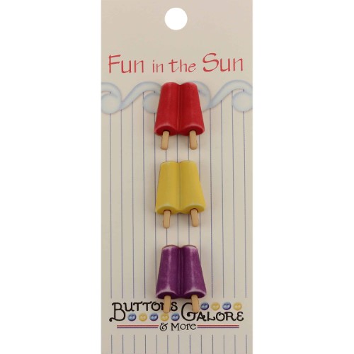 Fun in the Sun Popsicles Button Pack
