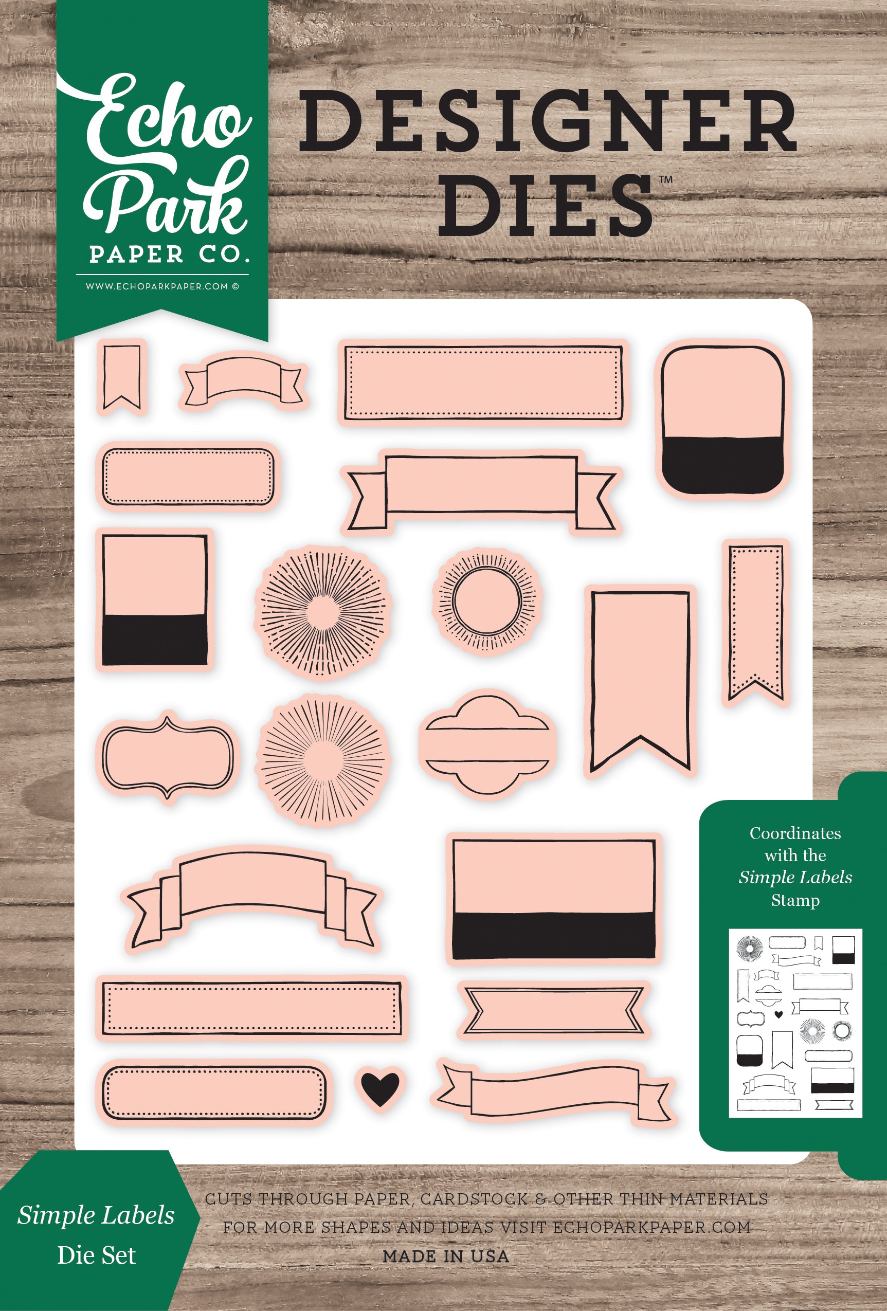 Simple Labels Die Set
