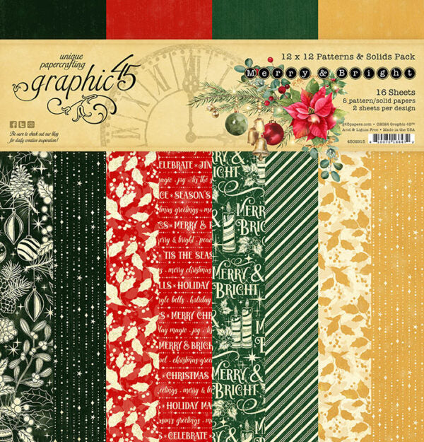 Merry & Bright 12×12 Patterns & Solids Pack