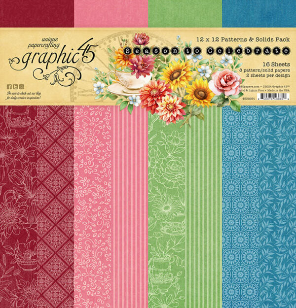 Season to Celebrate 12×12 Patterns & Solids Pack
