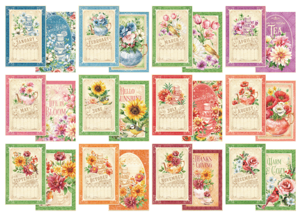 Season to Celebrate Calendar Ephemera Cards