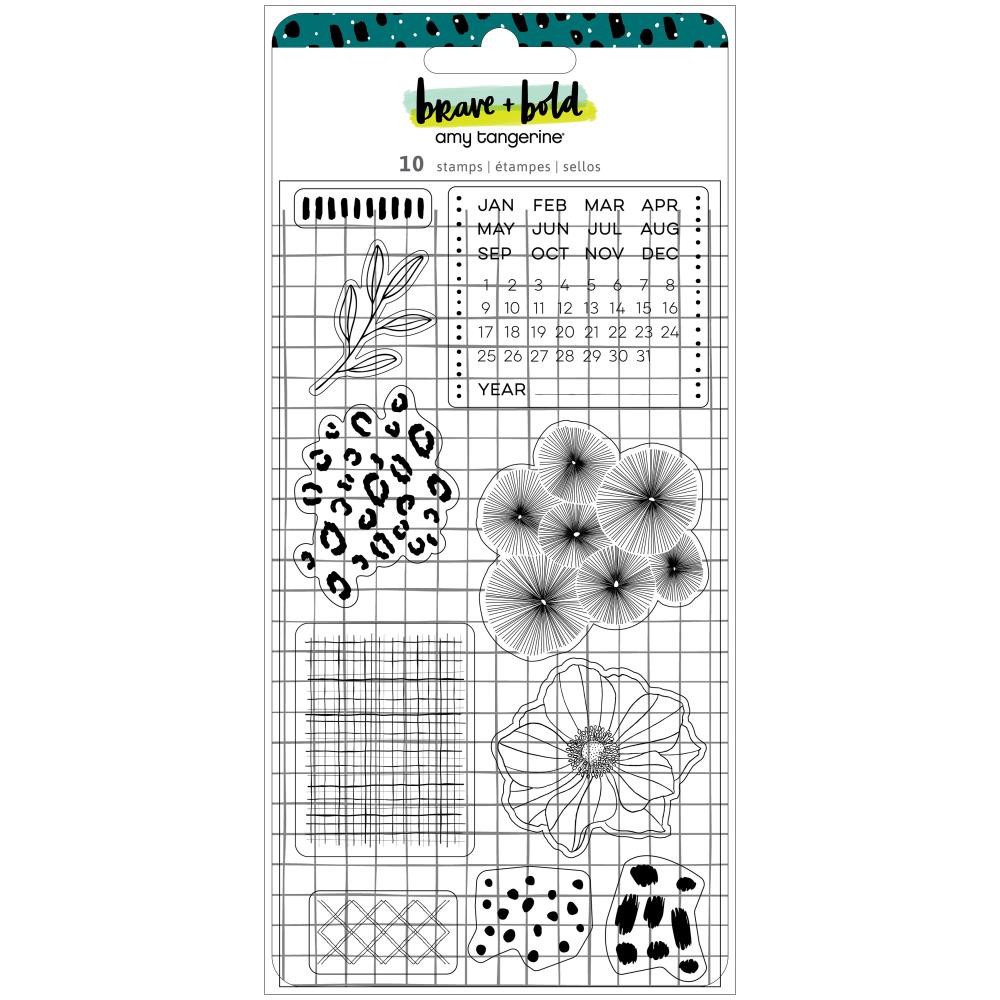 Brave + Bold Acrylic Stamps