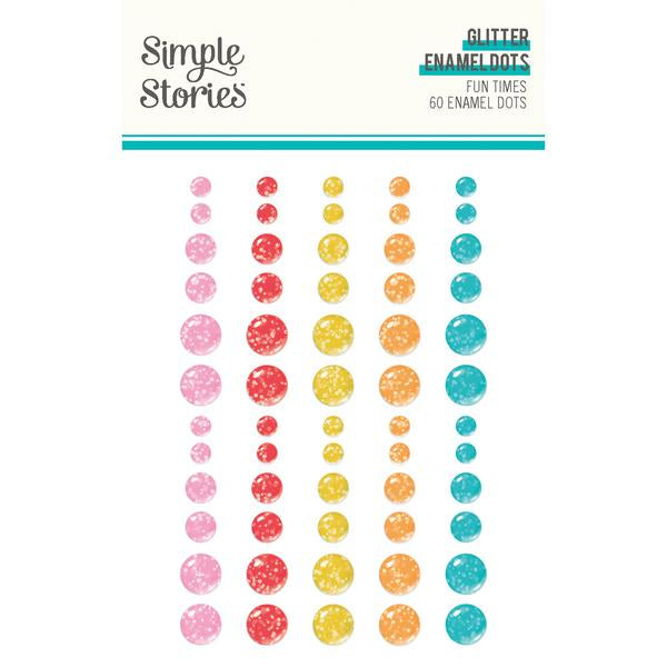 Fun Times - Glitter Enamel Dots **PREOREDER**