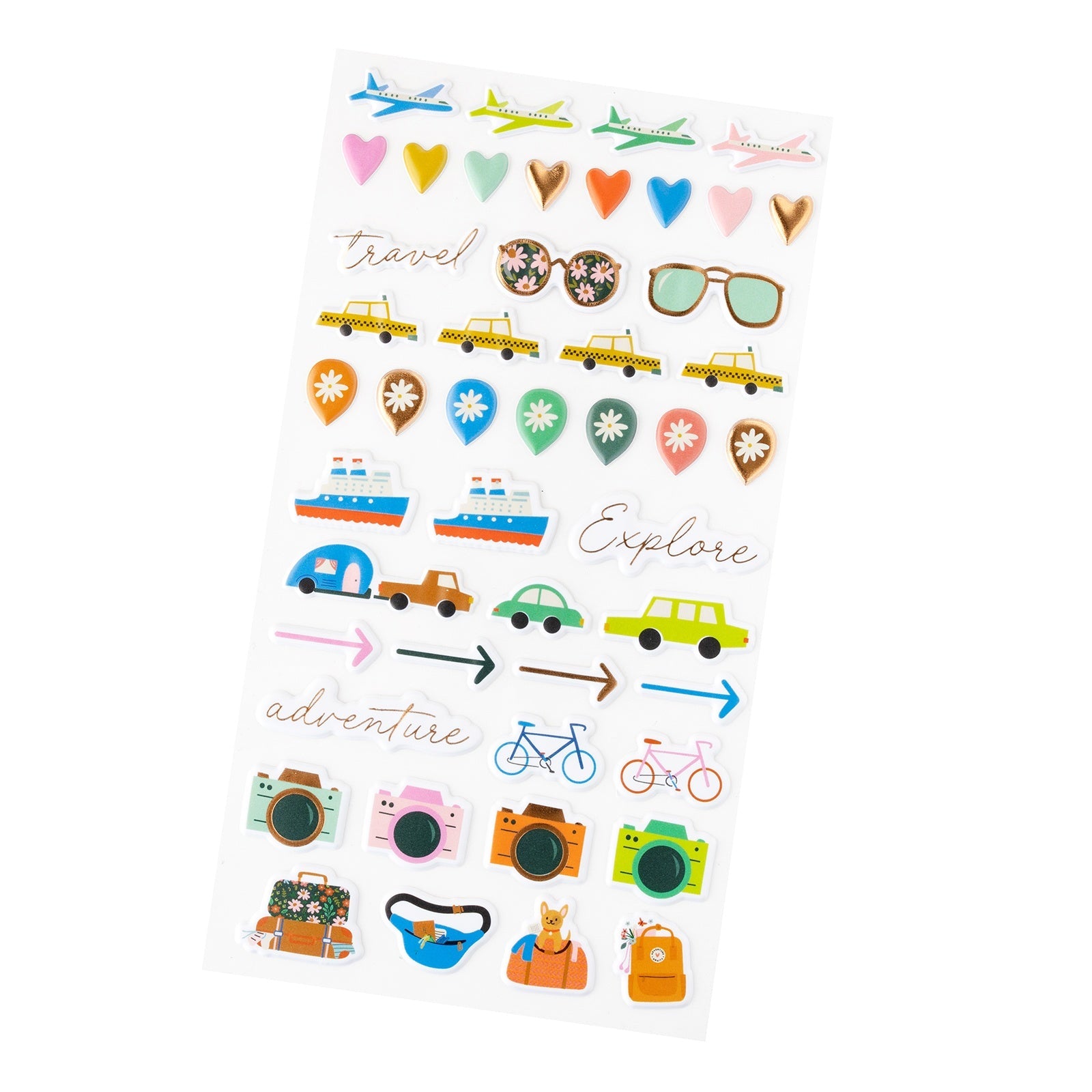 Coast-To-Coast Puffy Stickers 47 pack