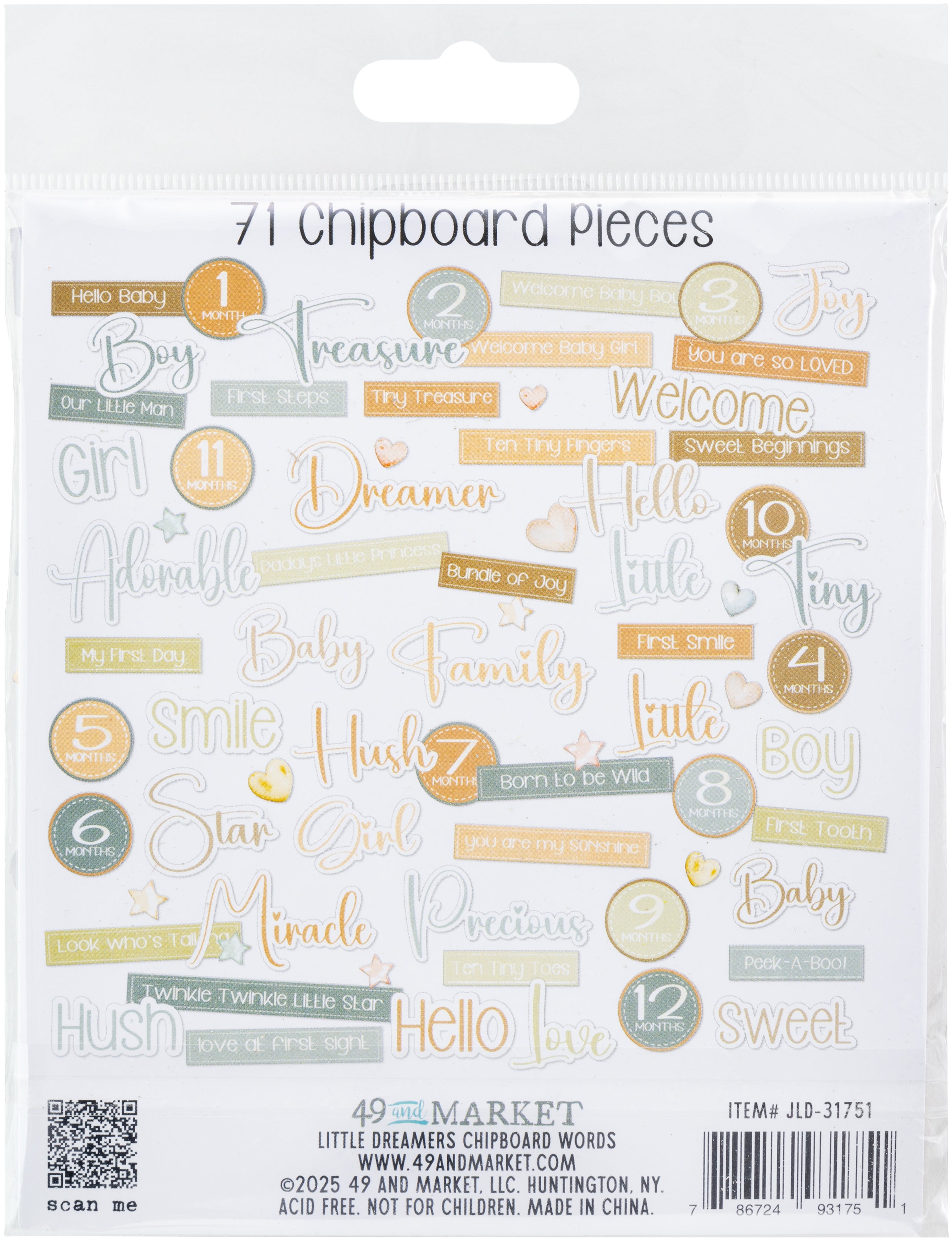 Little Dreamer- Chipboard