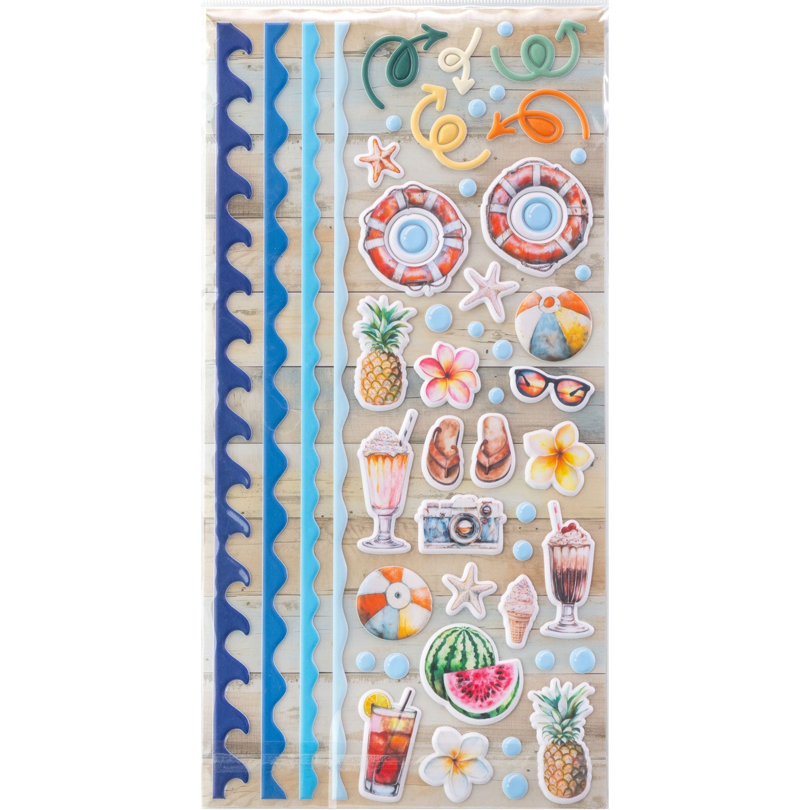 49 And Market Puffy Stickers Beach Vibes