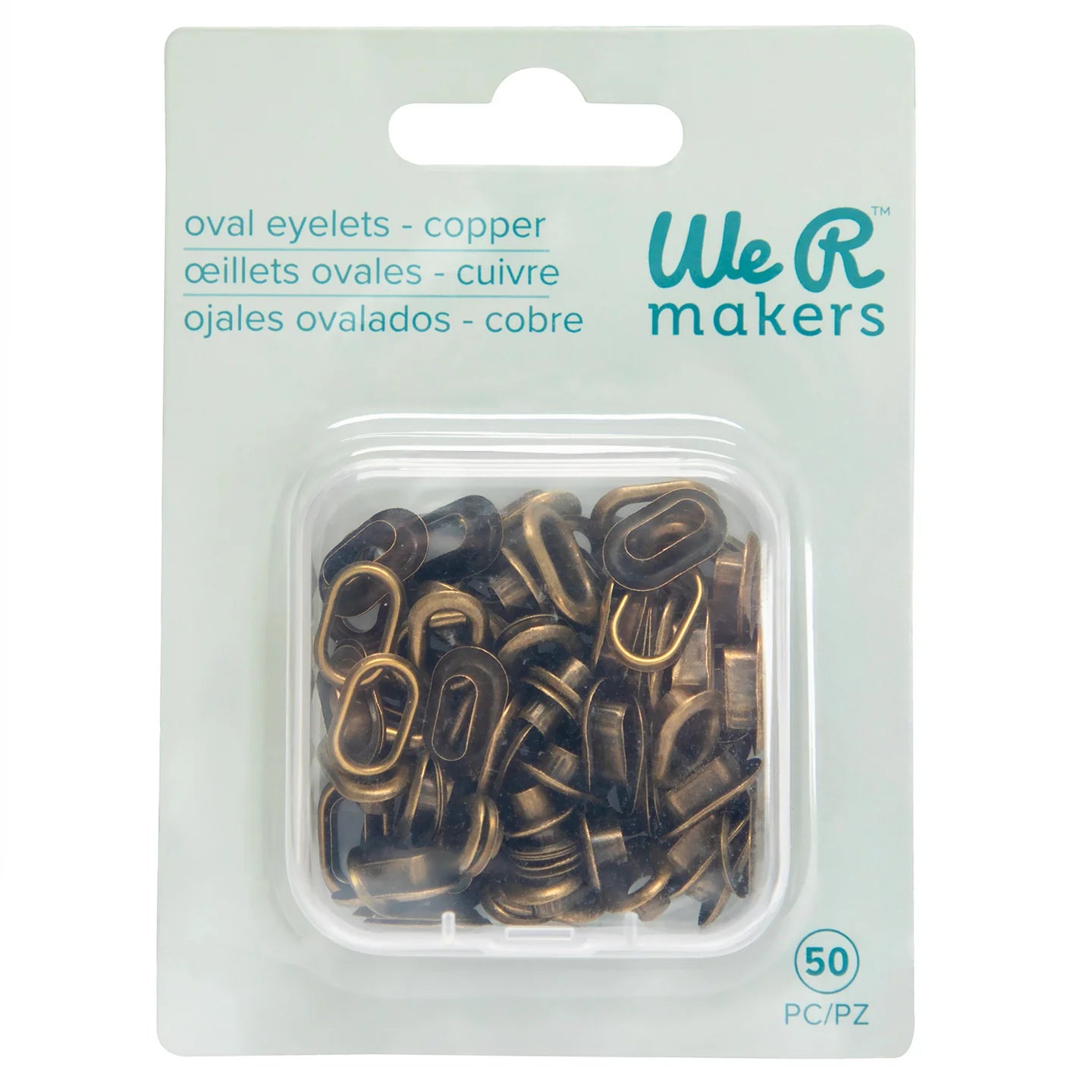 We R Crop-A-Dile Oval Eyelets- Copper