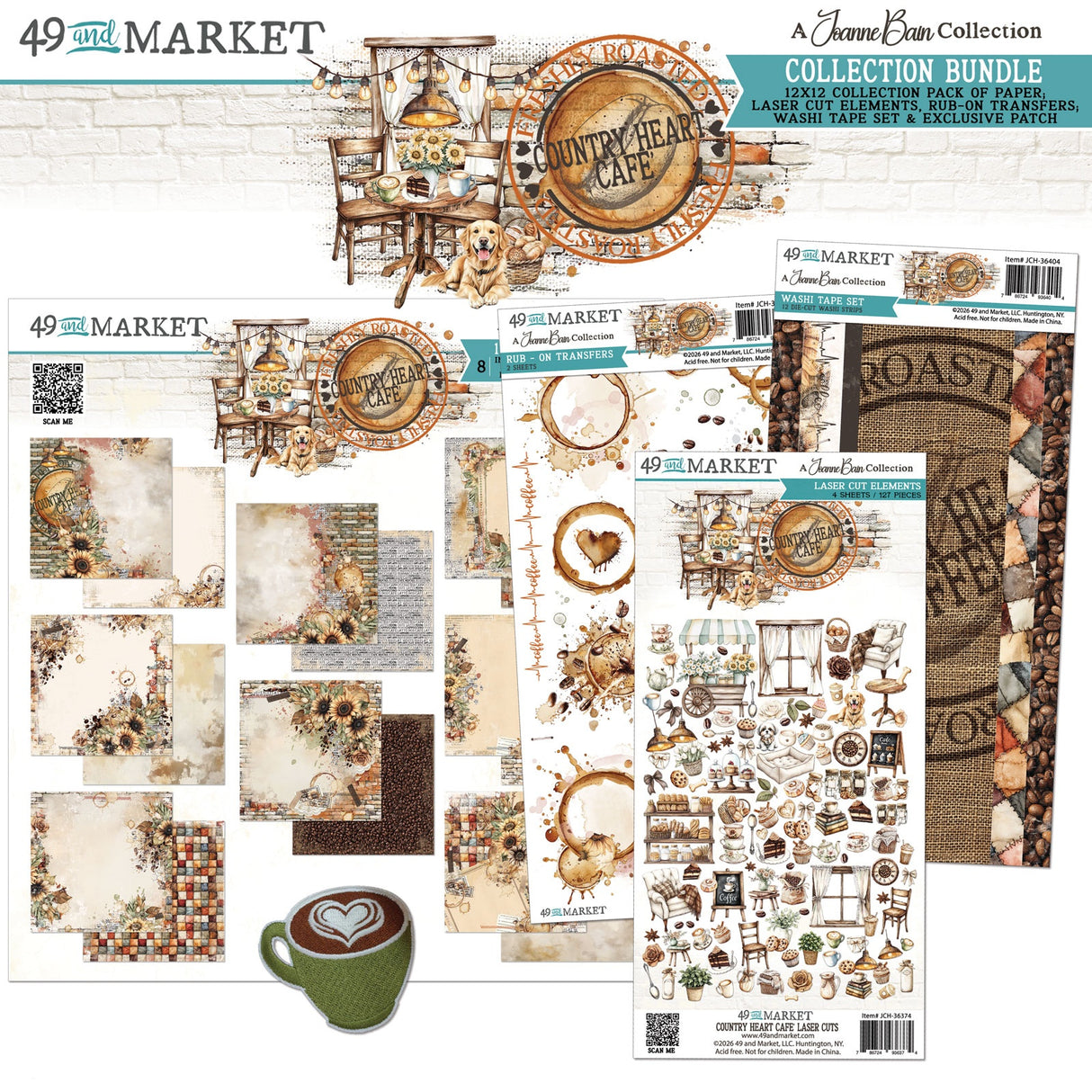 49 and Market - Country Heart Café Collection Bundle with Patch **PRE-ORDER**