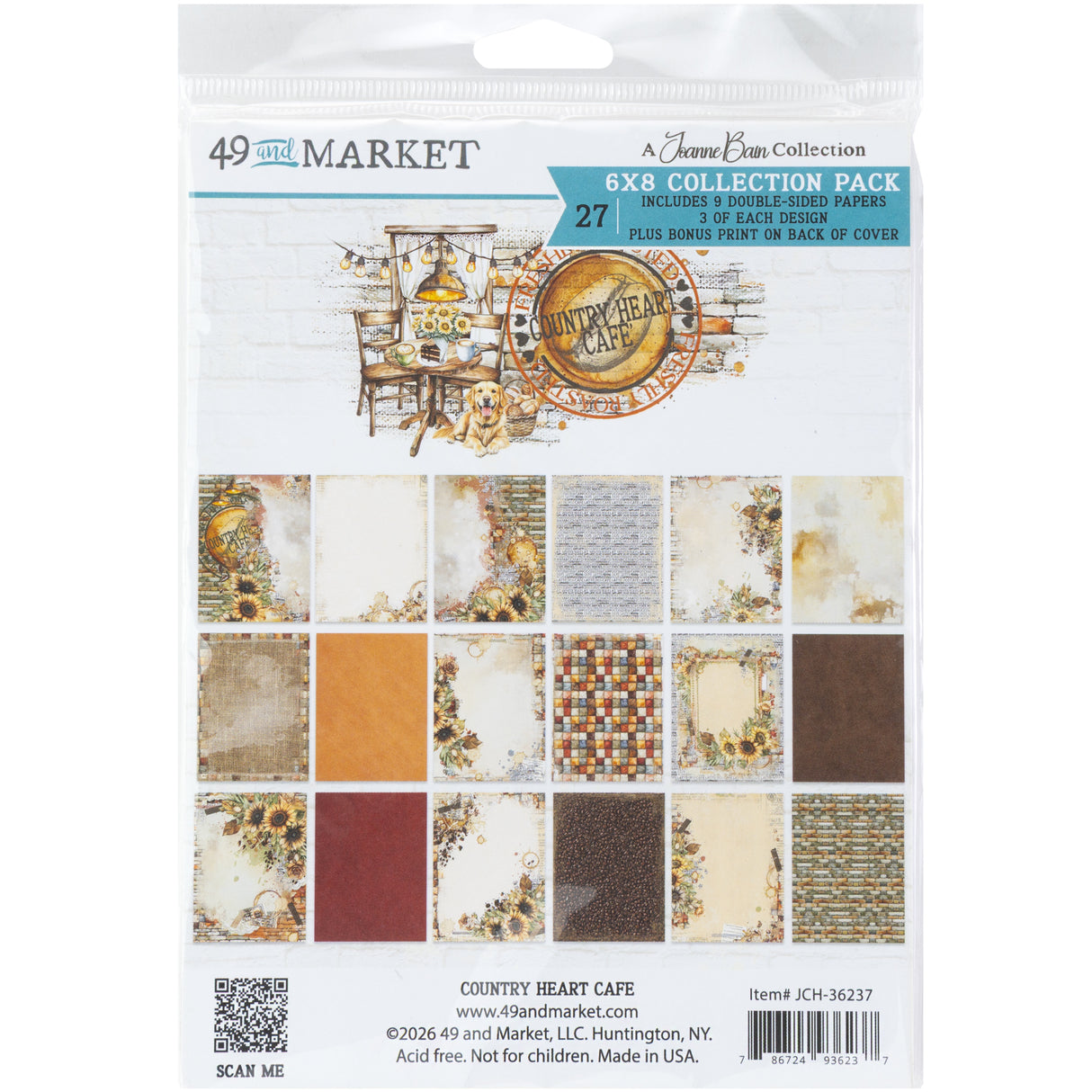 49 and Market - Country Heart Café 6x8 Collection Pack **PRE-ORDER**