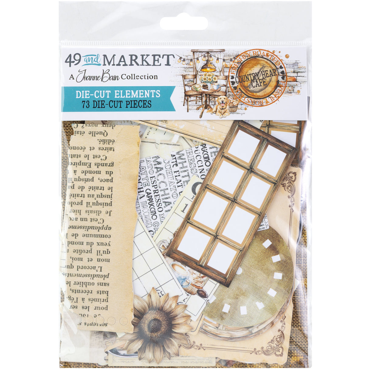 49 and Market - Country Heart Café Die Cut Elements **PRE-ORDER**