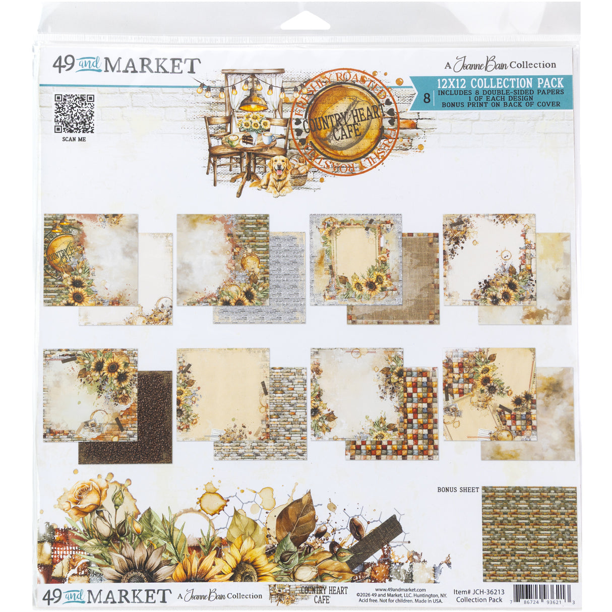 49 and Market - Country Heart Café 12x12 Collection Pack **PRE-ORDER**