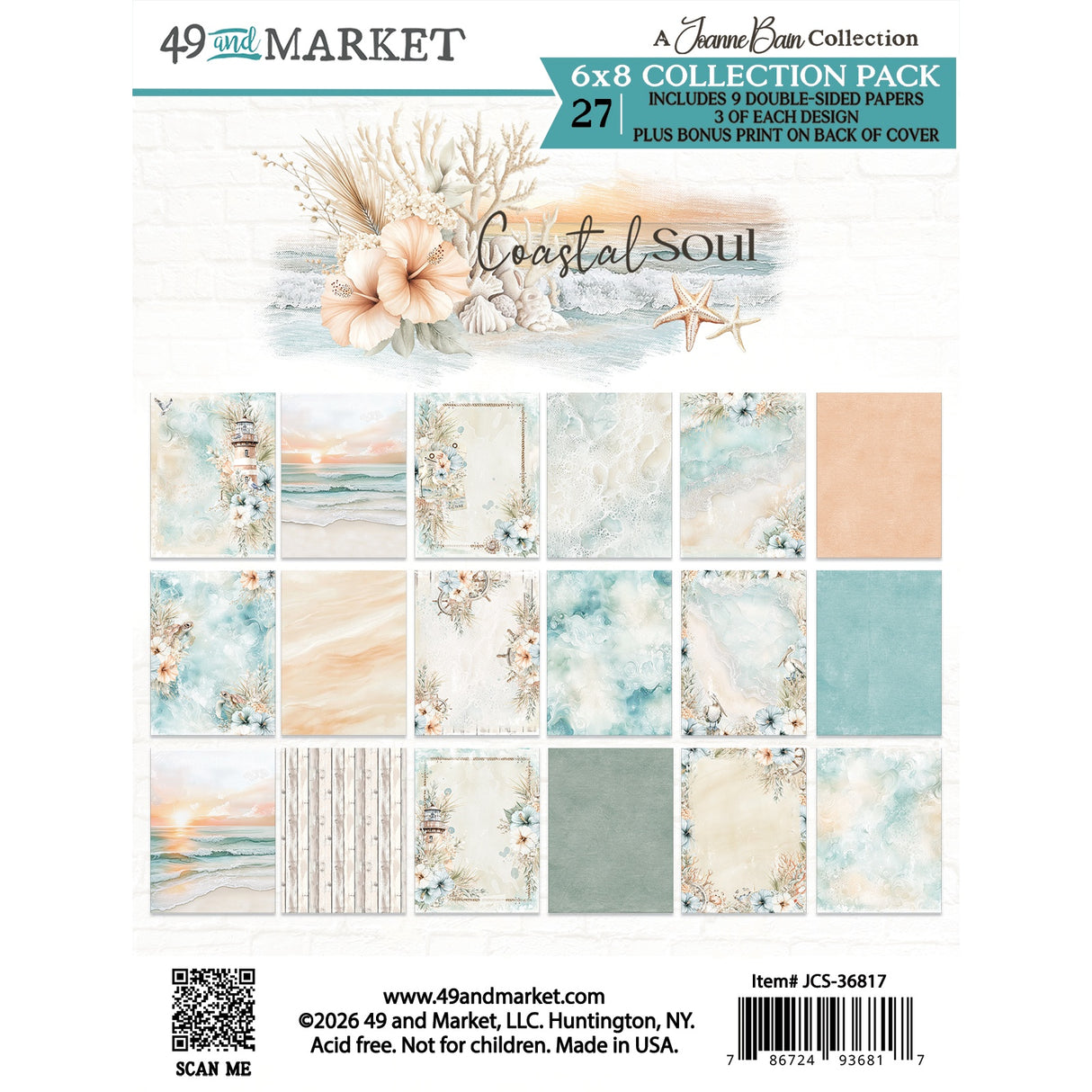 49 and Market - Coastal Soul 6x8 Collection Pack **PRE-ORDER**