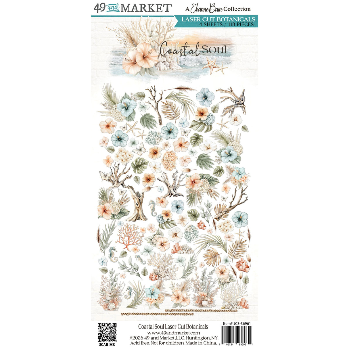 49 and Market - Coastal Soul Laser Cut Botanicals **PRE-ORDER**