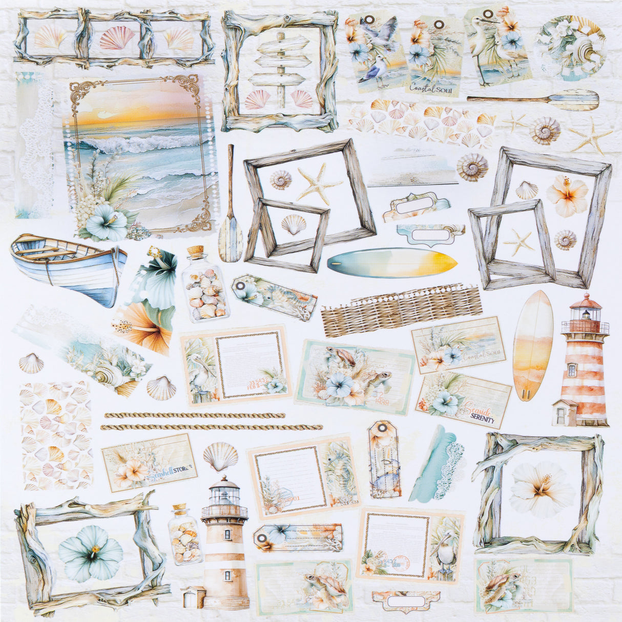 49 and Market - Coastal Soul Die Cut Elements **PRE-ORDER**